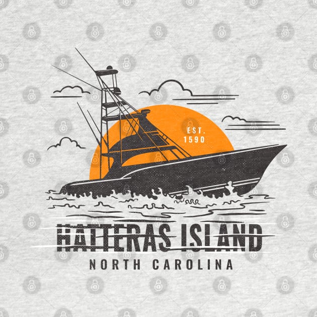 Fishing Boat Trip to Hatteras Island, North Carolina by Contentarama